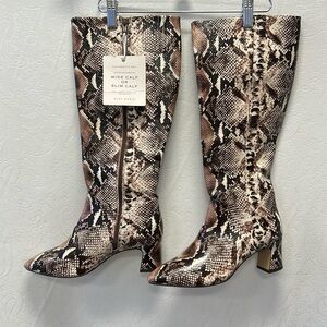 Alex Marie snakeskin boots size 9.5